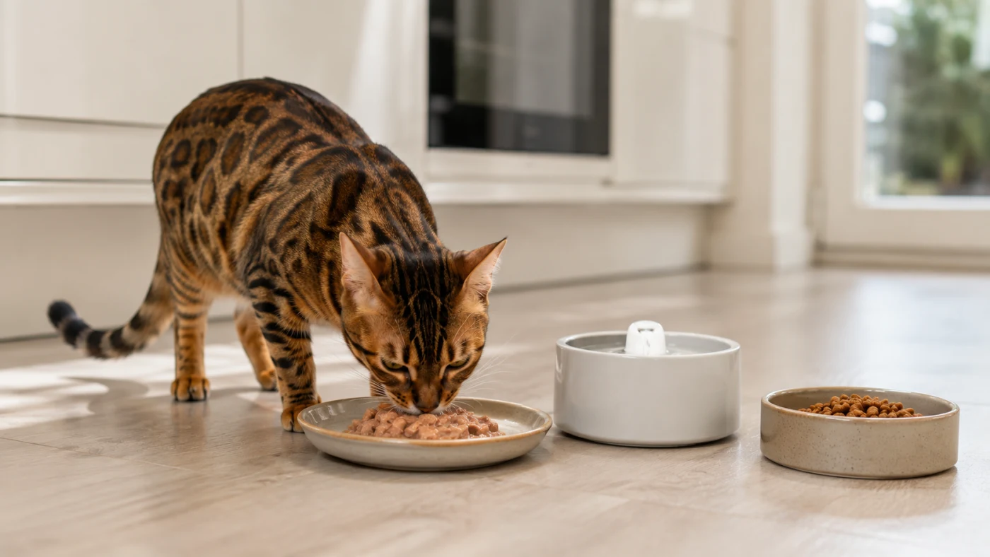 Alimentation du chat Bengal : énergie, protéines et prévention - alimentation chat bengal patee hydratation