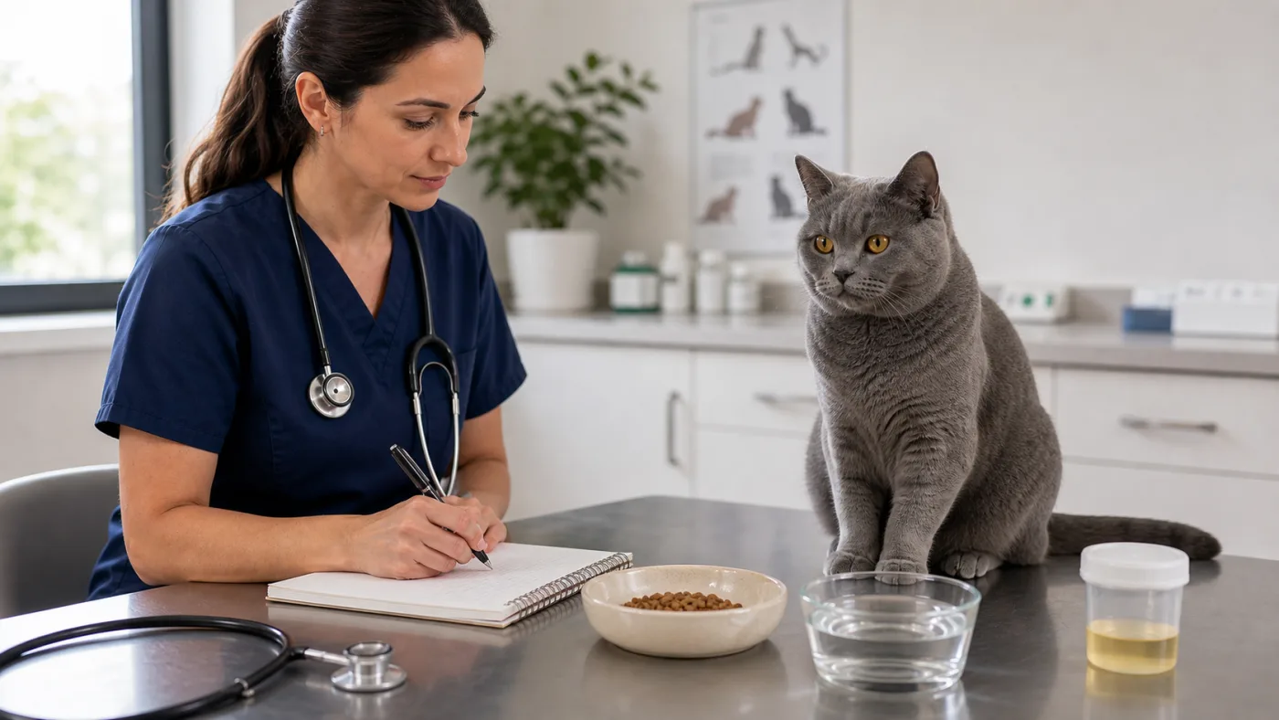 Alimentation du Chartreux : poids, hydratation et pelage bleu - alimentation chat chartreux suivi urinaire veterinaire
