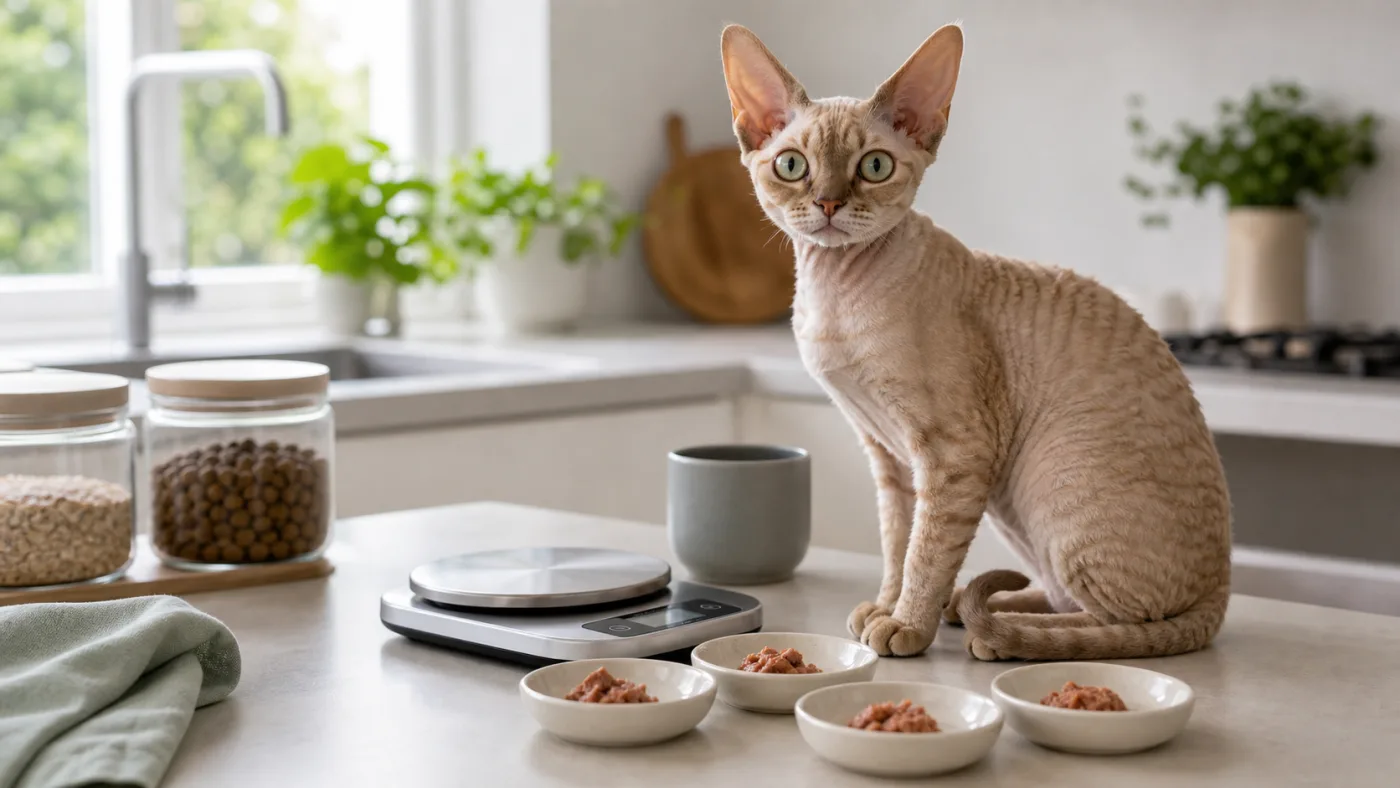Alimentation du Devon Rex : énergie, muscles et pelage frisé - alimentation chat devon rex ration petits repas