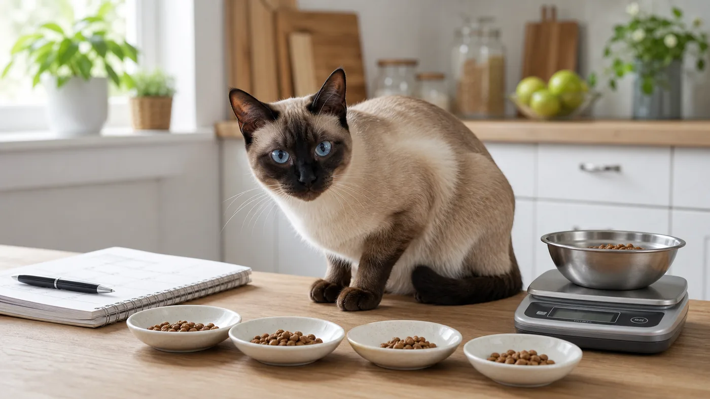 Alimentation du chat Siamois : poids, digestion et senior - alimentation chat siamois petits repas