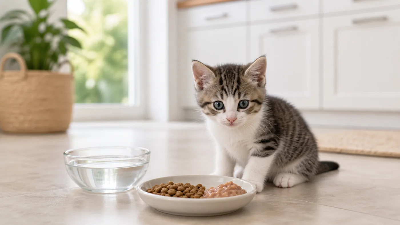Alimentation du chaton : croissance, sevrage et ration - alimentation chaton croissance croquettes ramollies