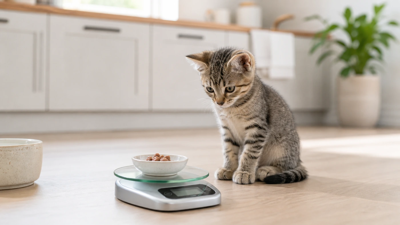 Alimentation du chaton : croissance, sevrage et ration - alimentation chaton croissance ration pesee
