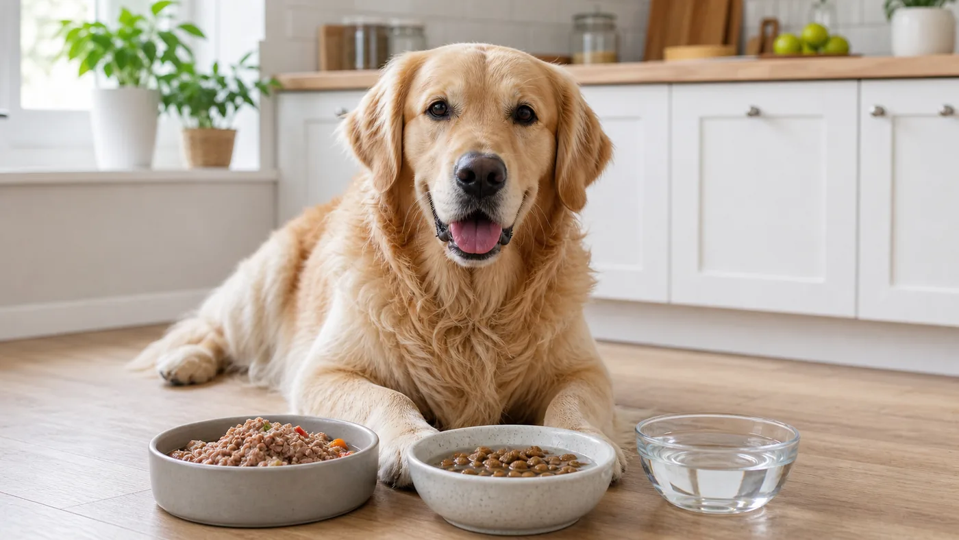 Constipation du chien : alimentation, fibres et urgences - alimentation chien constipation hydratation patee