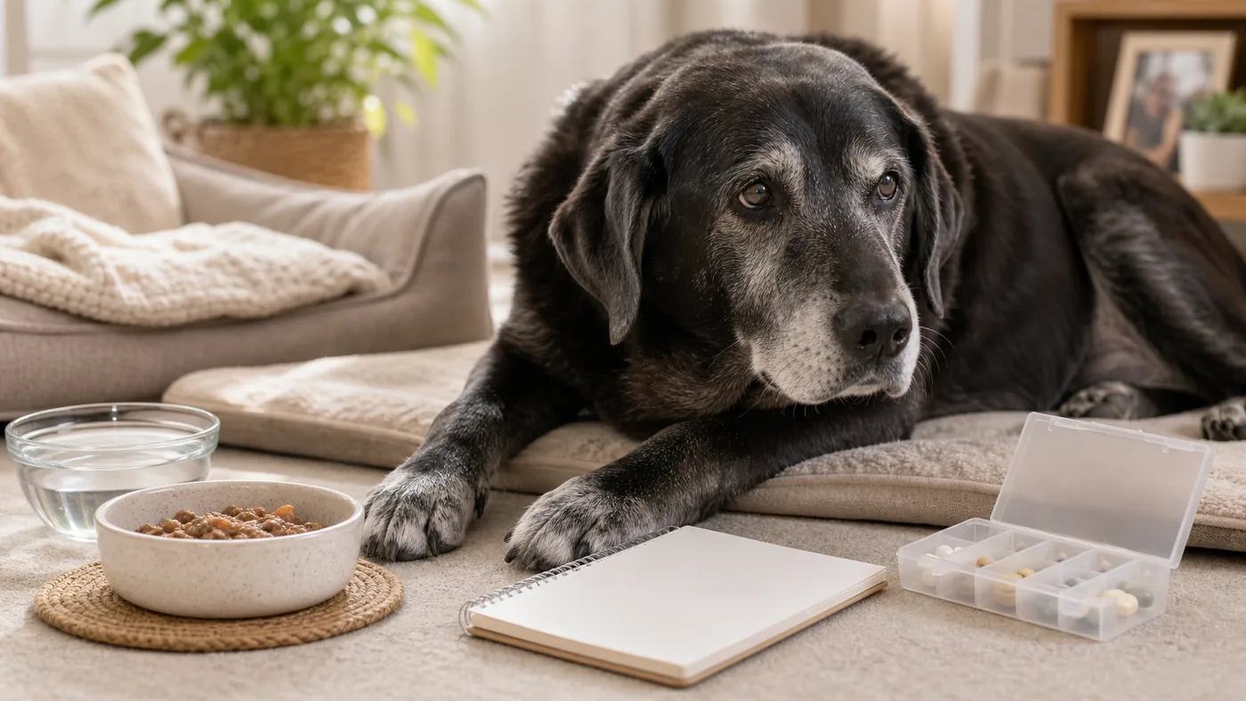 Alimentation du chien en fin de vie : confort, appétit et soins palliatifs - alimentation chien fin de vie suivi qualite vie
