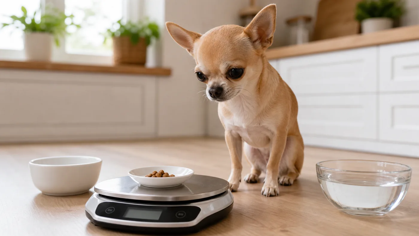 Alimentation du Chihuahua : guide complet - alimentation chihuahua ration pesee