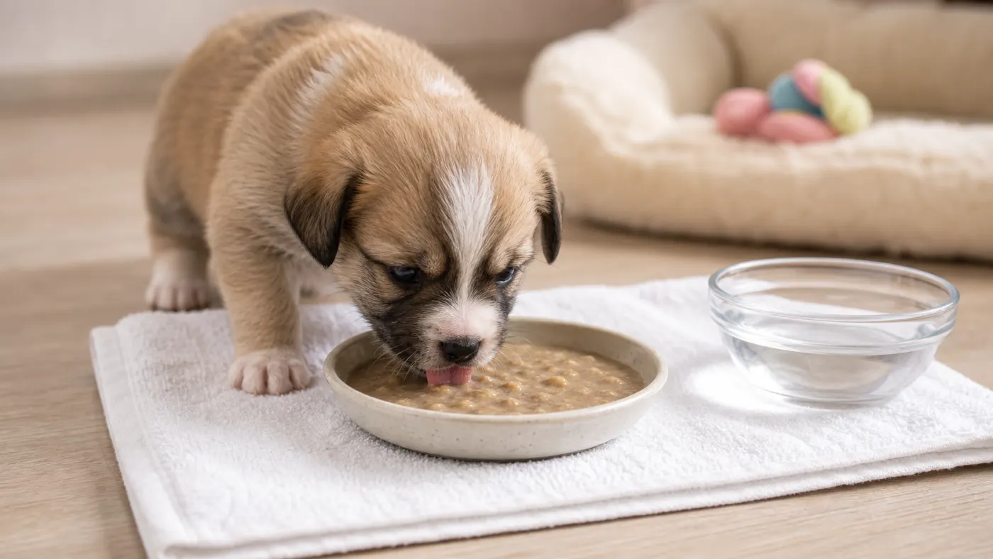 Alimentation du chiot orphelin : lait, biberon, chaleur et sevrage - alimentation chiot orphelin sevrage progressif