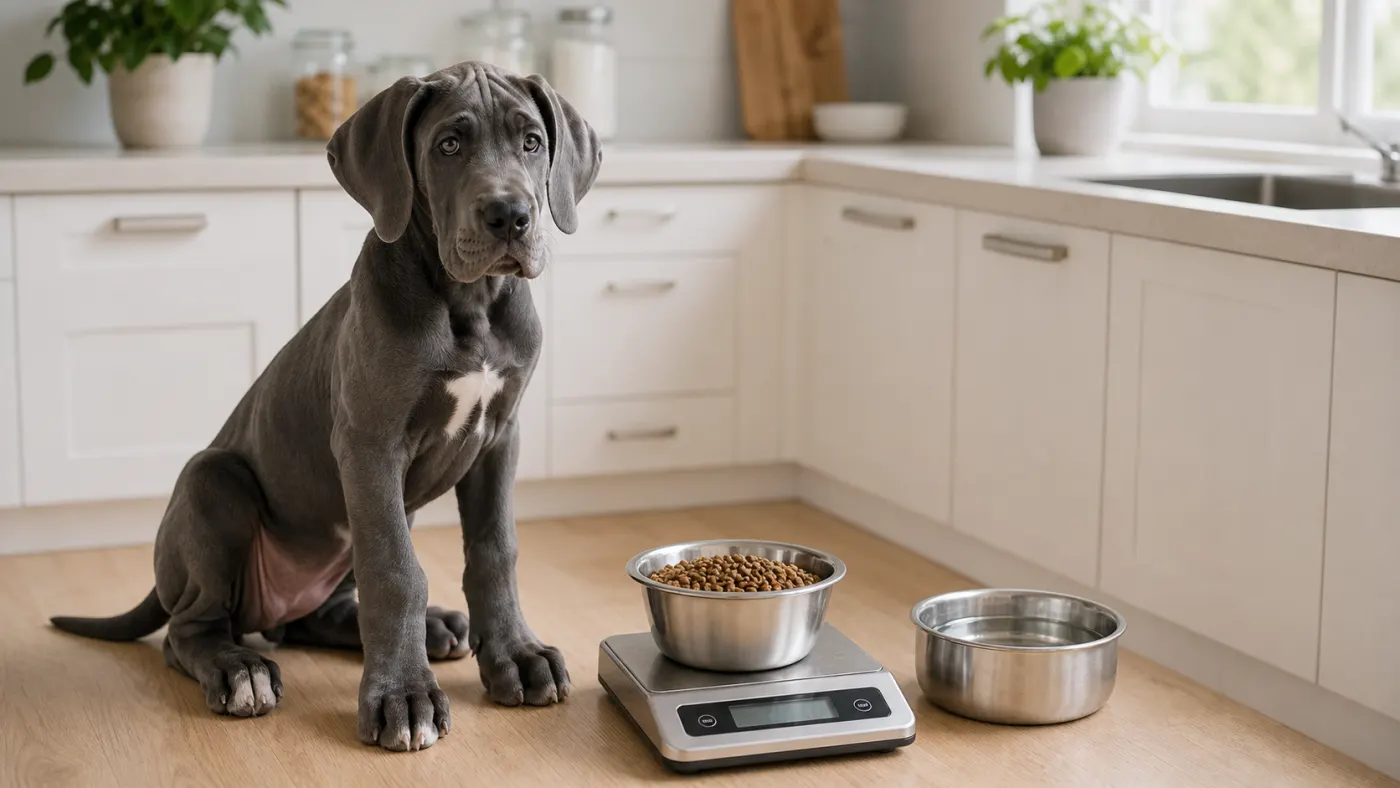 Alimentation du Dogue Allemand : croissance géante, torsion d'estomac et poids - alimentation dogue allemand croissance geante