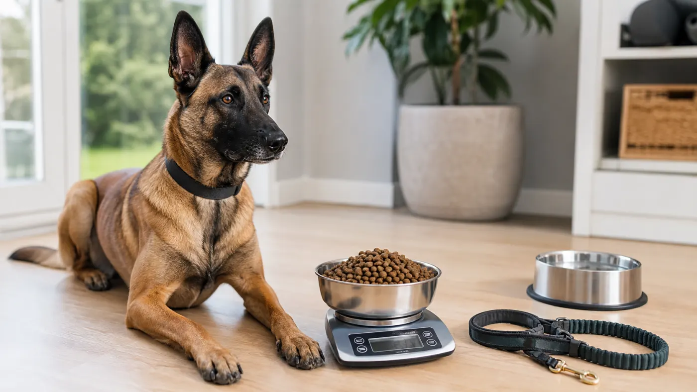 Alimentation du Malinois : énergie, muscle, digestion et récupération - alimentation malinois ration sport