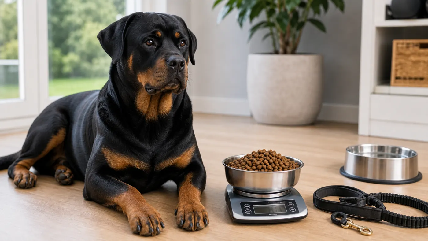 Alimentation du Rottweiler : croissance, muscle, poids et articulations - alimentation rottweiler ration adulte