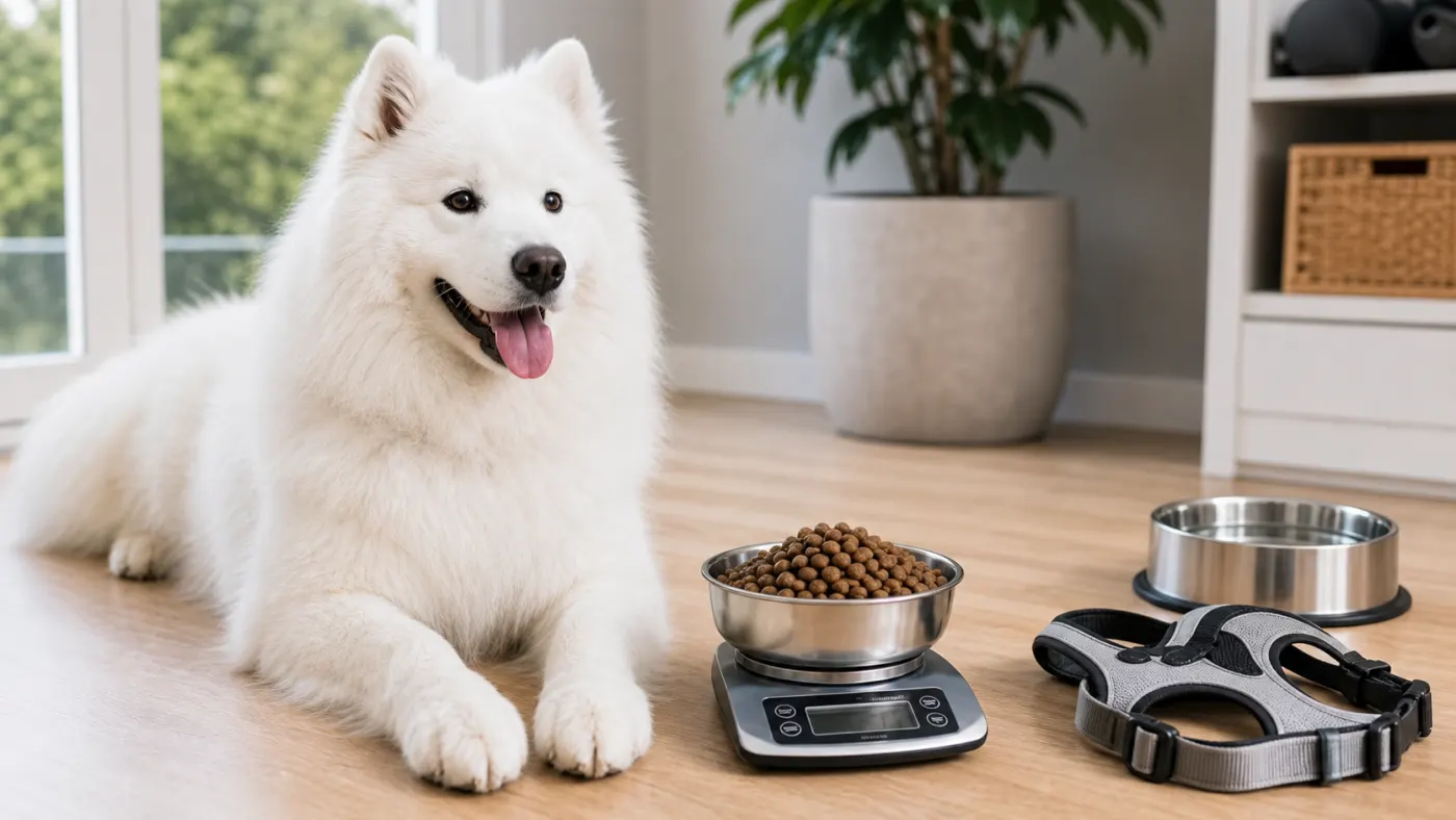 Alimentation du Samoyède : poids, pelage, activité et diabète - alimentation samoyede ration activite