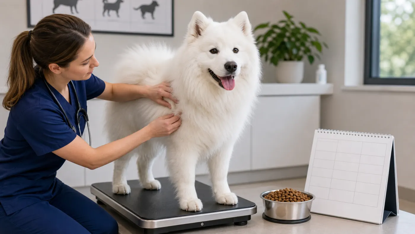 Alimentation du Samoyède : poids, pelage, activité et diabète - alimentation samoyede suivi poids