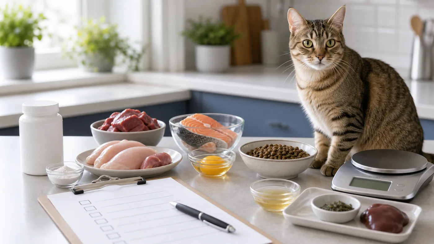 BARF pour chat : guide vétérinaire, taurine, risques et sécurité - barf chat taurine equilibre