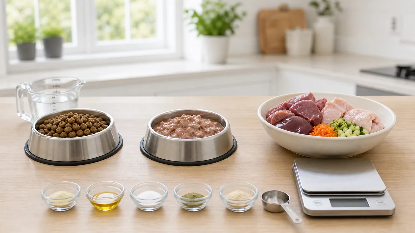 BARF vs croquettes : comparatif vétérinaire objectif - barf vs croquettes comparatif table