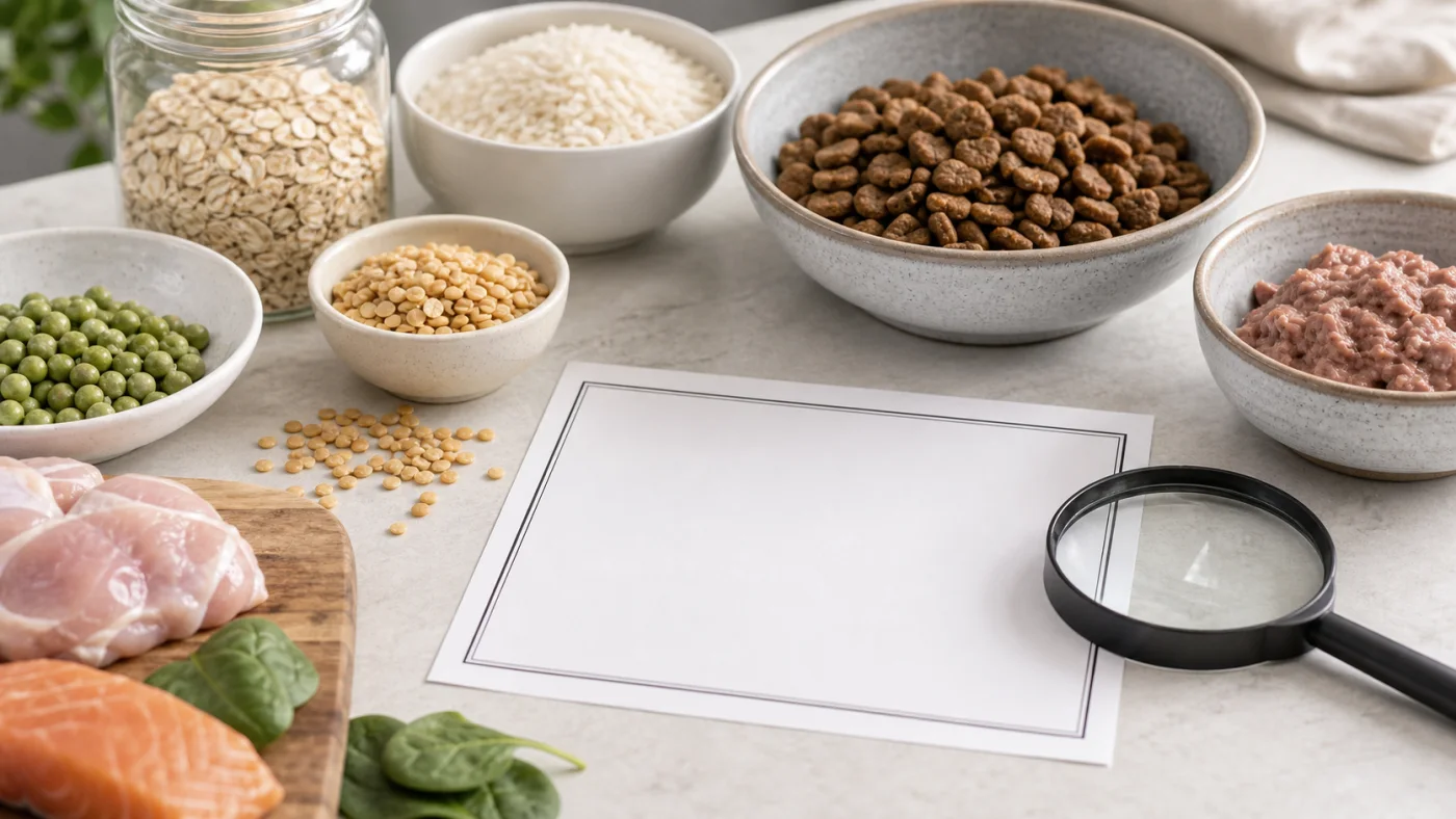 Céréales dans les croquettes : faut-il les éviter ? - cereales croquettes etiquette