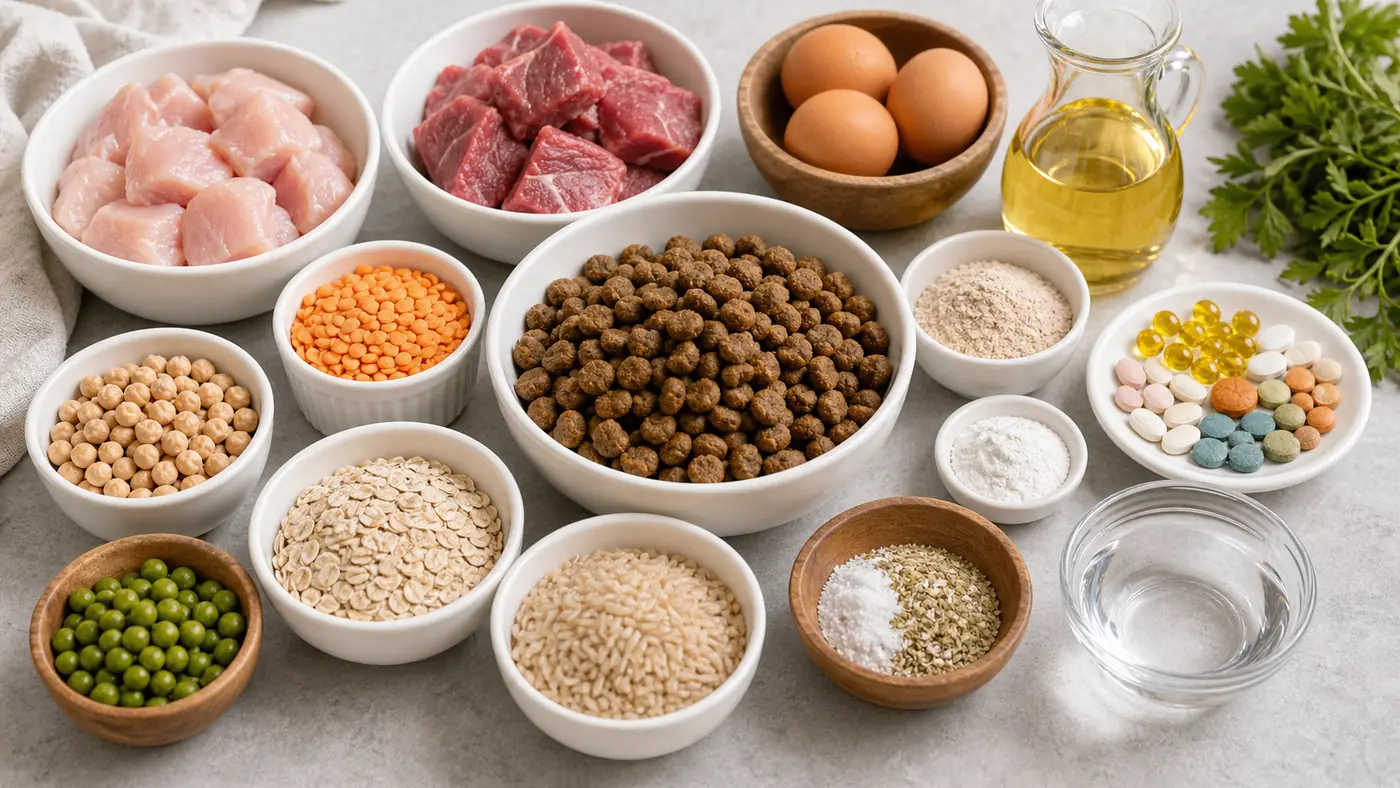 Comment sont fabriquées les croquettes pour chien et chat ? - fabrication croquettes ingredients