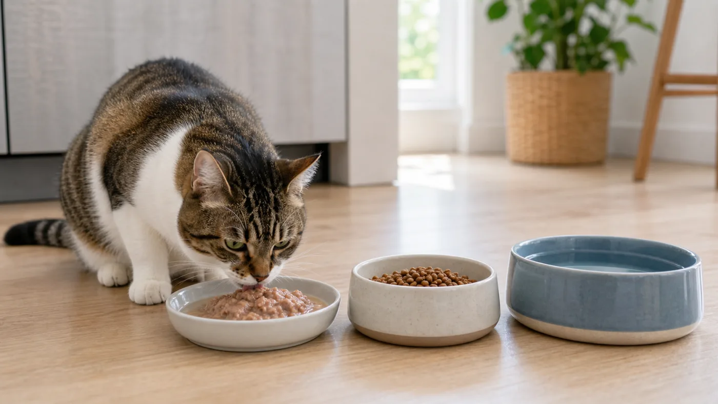Pâtée ou croquettes : que choisir pour chien et chat ? - patee vs croquettes chat hydratation