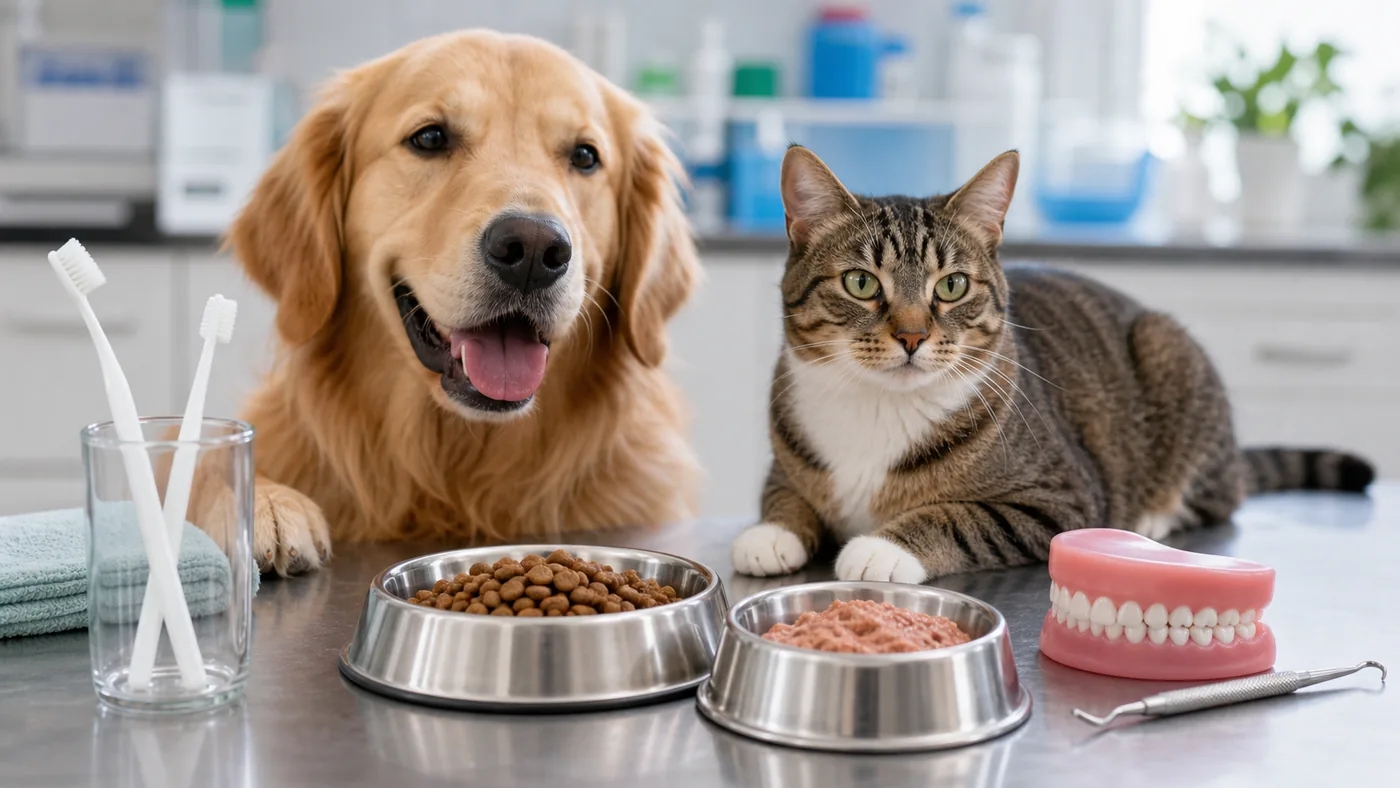 Pâtée ou croquettes : que choisir pour chien et chat ? - patee vs croquettes dents