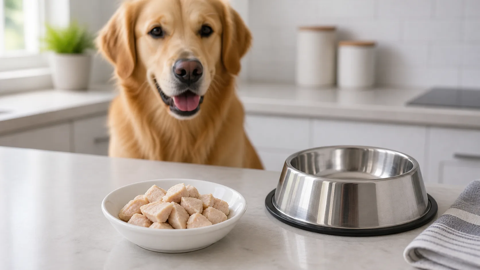 Peut-on donner du poulet cuit à son chien ? Oui, mais avec ces précautions - peut on donner poulet cuit chien blanc